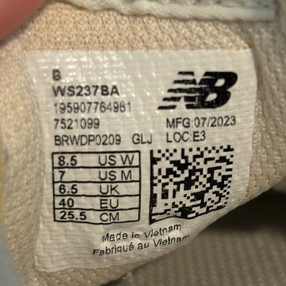 New Balance 237 Womens Size 8.5 White Orange Athletic Running Shoes Sneakers - Picture 10 of 10
